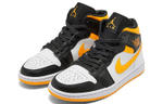 Jordan 1 Mid Laser Orange Black Women's