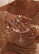 Кольцо «Моно» с аметистом