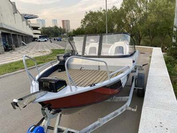 Комплект Алюминиевая лодка (катер) Mikatsu (Микатсу) 470 (Z43) Sport + мотор Mikatsu MF40FEL-T-EFI
