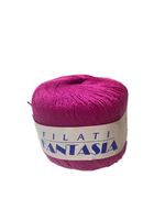 Пряжа (Италия) 100% мерсеризованный хлопок 50г-160м (1 уп-10 шт) цвет фуксия 86