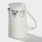 Кружка фарфоровая День кота, 380 мл, (белый)