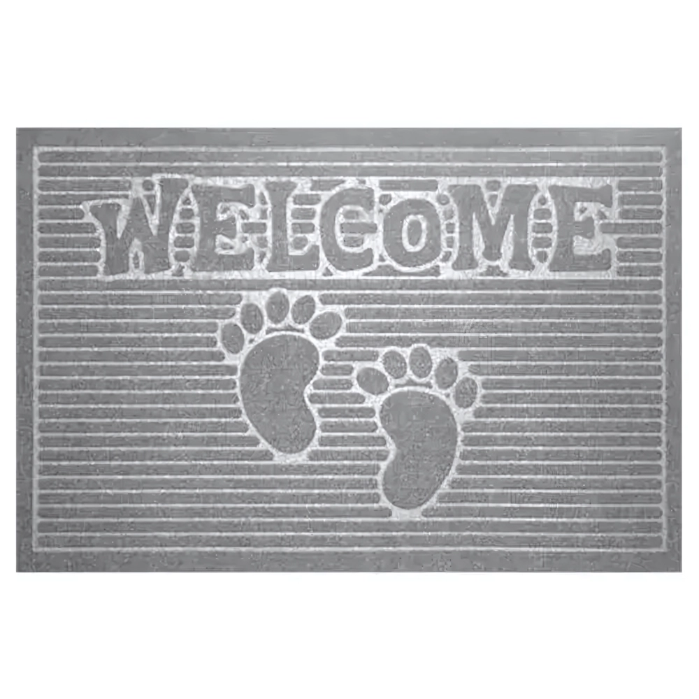 Коврик влаговпитывающий, 40*60 см. "Велком", серый