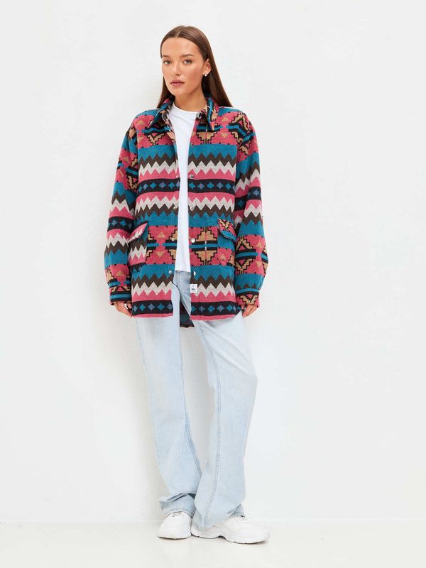 Рубашка Этно розовая - фото 2