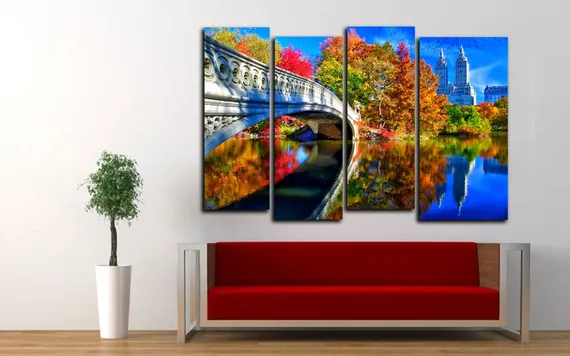 Модульная картина " Романтическая осень "