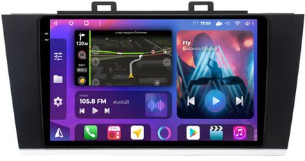 Магнитола для Subaru Outback / Legacy 2014-2019 - FarCar BX557M-360 на Android 13, QLED+2K, TS10, 6Гб+128Гб, CarPlay, 4G SIM-слот