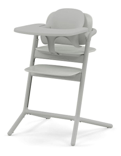 Стульчик для кормления Cybex Lemo 4 в 1 с мягкими чехлами Comfort Inlay Suede Grey/Pearl Pink