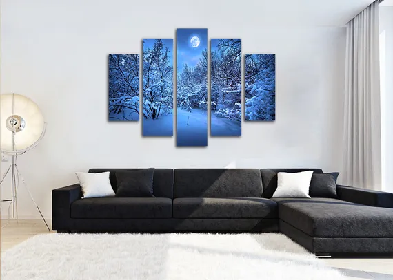 Модульная картина "Морозное утро"