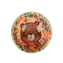 Салатник "Kawaii Forest.Bear" d=12см. v=400мл. (фарфор) (min12) (безиндивидуальной упаковки)