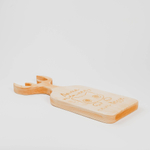 Деревянная менажница "Рога" с гравировкой из кедра