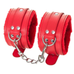 Красные оковы из искусственной кожи ToyFa Anonymo 310155