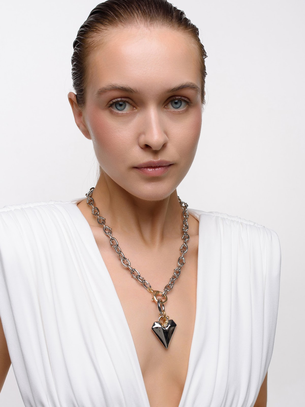 Колье "Elongate pin" Bicolor