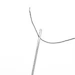 Нитки швейные 40 ЛШ, 200 м, полиэстер, НАБОР 20 шт., белый/черный, в ПОДАРОК иглы, DEVELIA (Девелиа), 609623