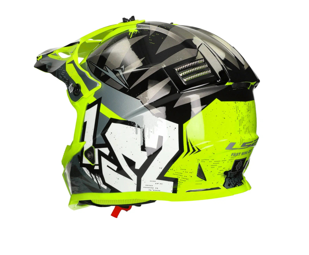 LS2 Мотошлем MX437 FAST XCODE (бело-фиолетовый)