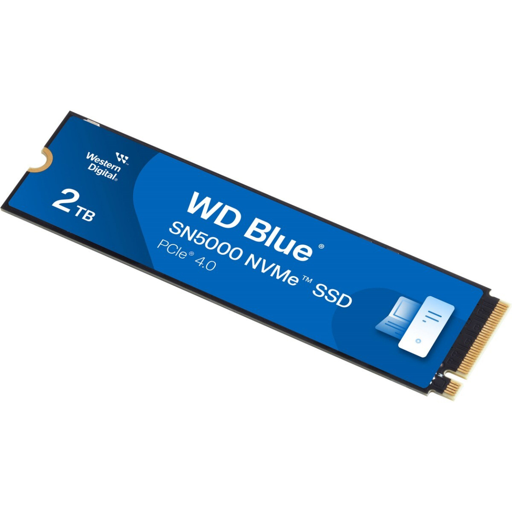 Твердотельный накопитель SSD 2TB Western Digital Blue, NVMe, M.2 2280, PCI-E 4x4 (R5150/W4850 MB/s) TBW900