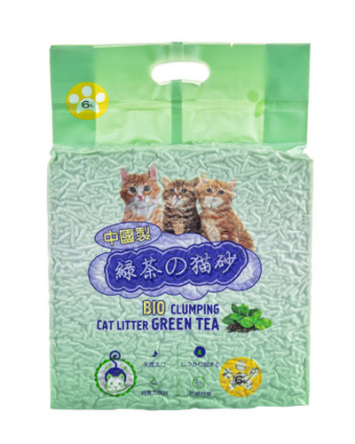 Наполнитель комкующийся ТОФУ HAKASE AREKKUSU Зеленый чай