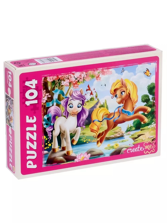 Пазл для детей 5 6 7 лет Пони на пруду 104 элемента