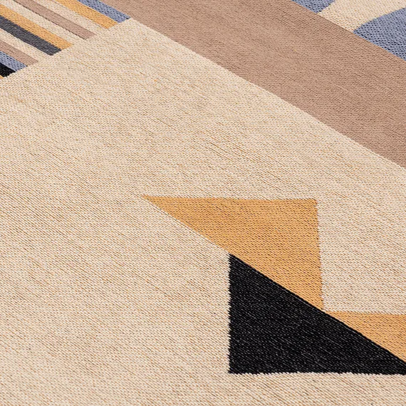 Ковер из хлопка по мотивам нанайских орнаментов из коллекции cultural heritage, 160х230 см