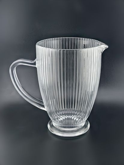 Кувшин стеклянный 1 л. на ножке "Вертикаль"