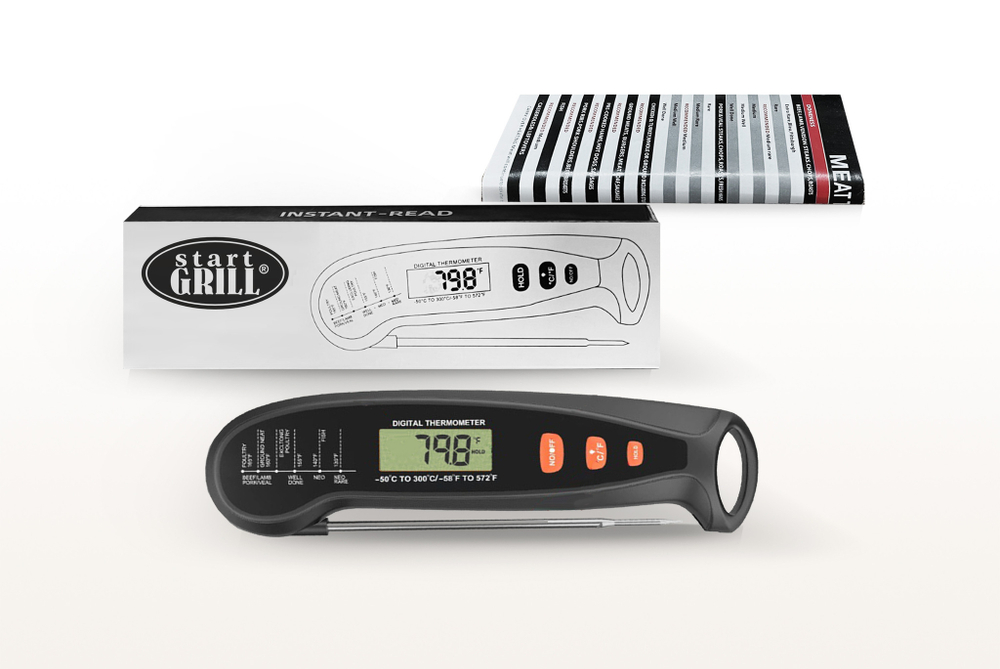 Цифровой термометр Model 1, складной, черный