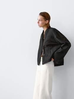 Massimo Dutti Рубашка из 100% хлопка, черный