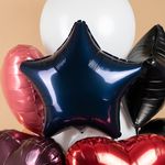 Шар (19''/48 см) Звезда, Сапфир, 1 шт.