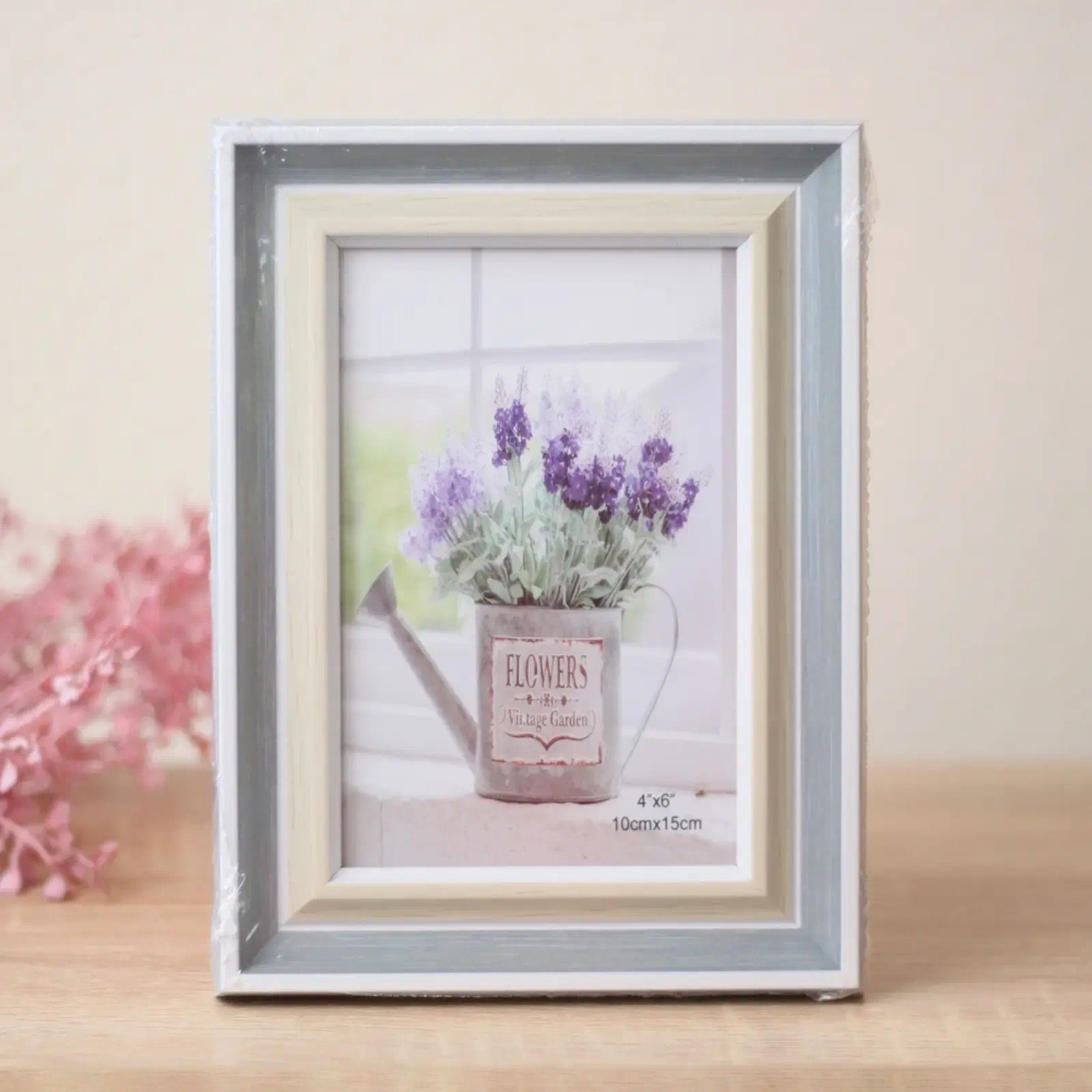 Фоторамка 10*15см «Женева» синяя дымка, пластик