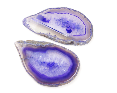 са-ф Подвеска "Срез агата" 67-70мм, фиолетовый