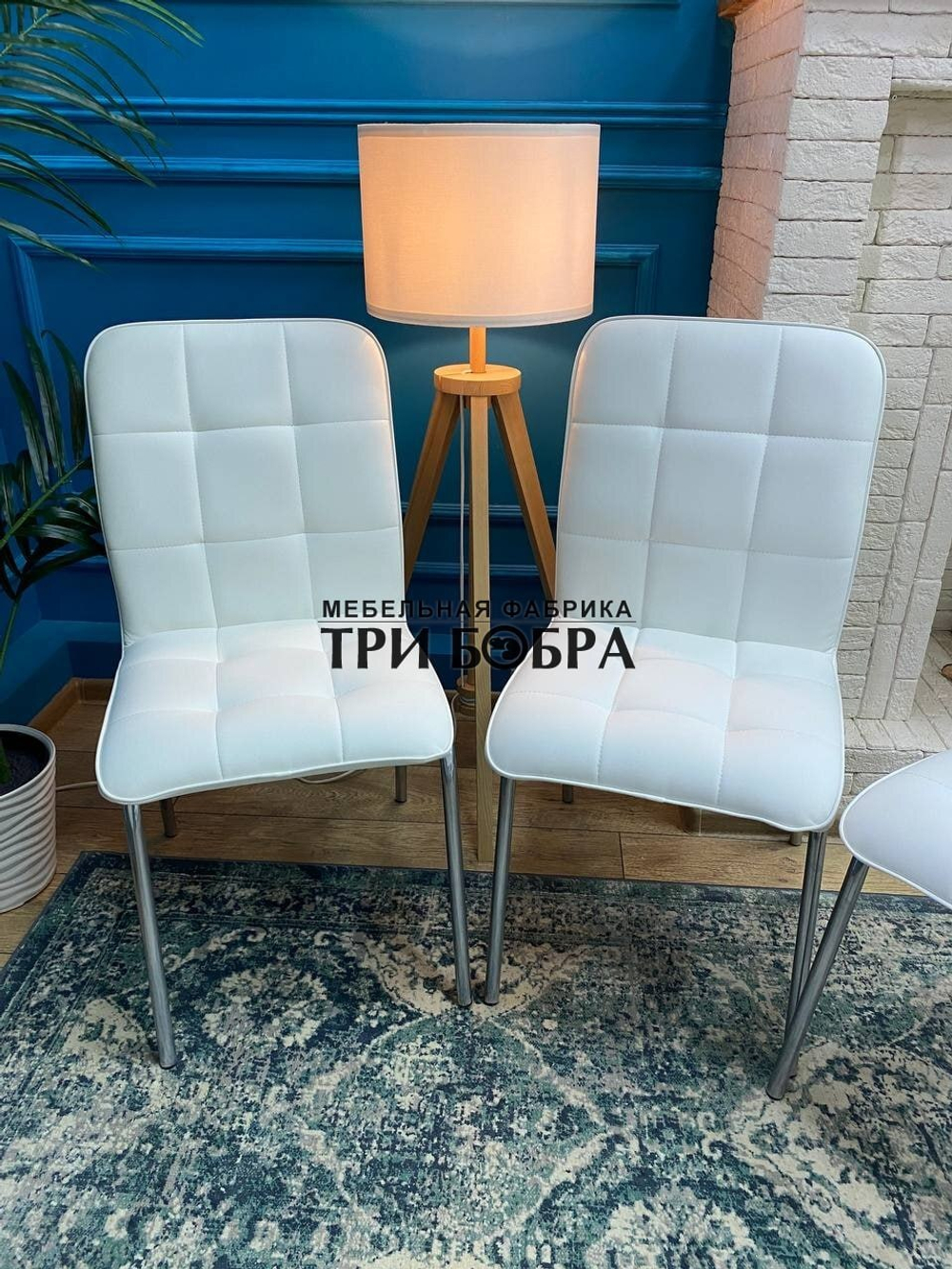 Стул «ЛОРД» белый экокожа