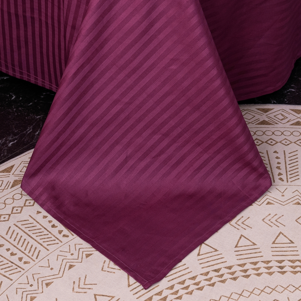 Комплект постельного белья Страйп Сатин Однотонный CT034