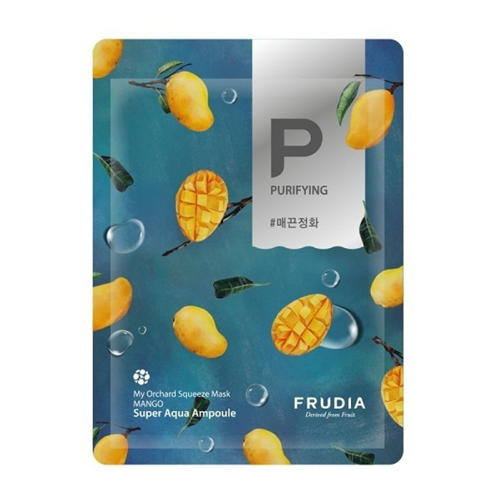 Смягчающая тканевая маска для лица с Манго Frudia My Orchard Squeeze Mask Mango 10шт