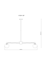 Люстра подвесная Moderli V10341-12P Bizet
