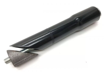 Удлинитель-переходник штока вилки 1"  на 1-1/8" х150мм, чёрный.