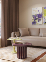 Столик кофейный vivlend, D57 см, ночная слива