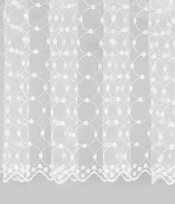 Тюль Legrand Ажур белый с фигурным краем