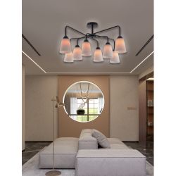 Люстра Rivoli Jodie 9190-308 8хЕ27 60 Вт модерн | Rivoli