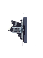 BRITE Розетка компьютерная RJ45 кат.5E РК10-БрМ маренго IEK
