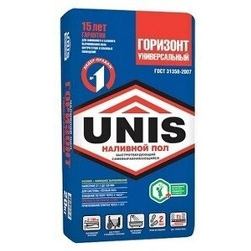 Наливной пол Юнис Горизонт  быстротвердеющий 20 кг