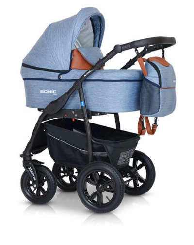 Детская коляска Verdi Sonic Plus 3 в 1 (Голубой)