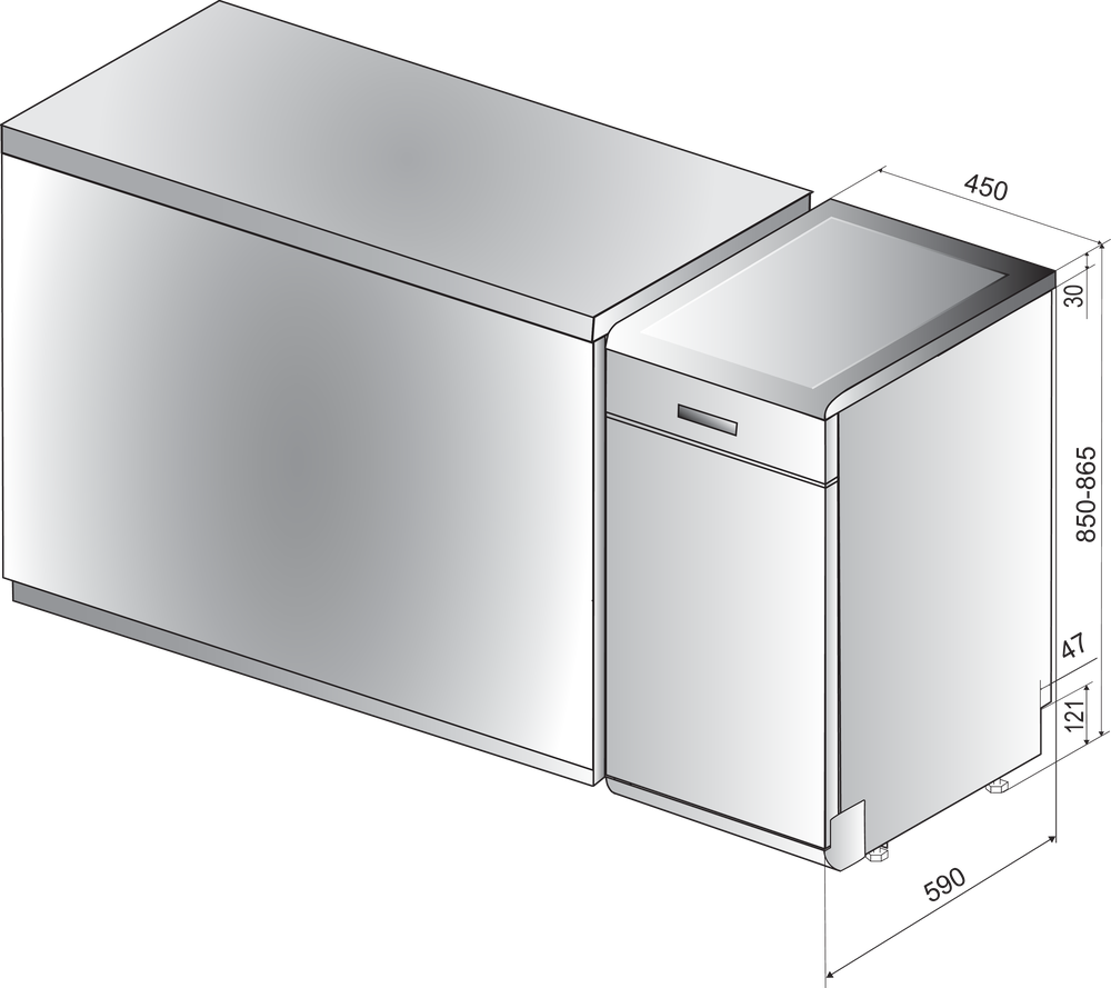 Indesit DSCFE 1B10