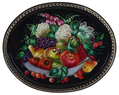 Zhostovo metal tray A26D18052627