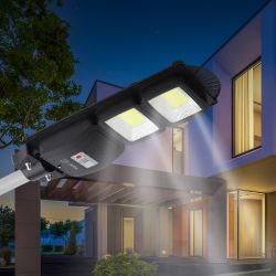 Консольный светильник ЭРА ERAKSC40-01 светодиодный уличный 40 Вт 750 Лм COB на солнечной батарее с датчиком движения