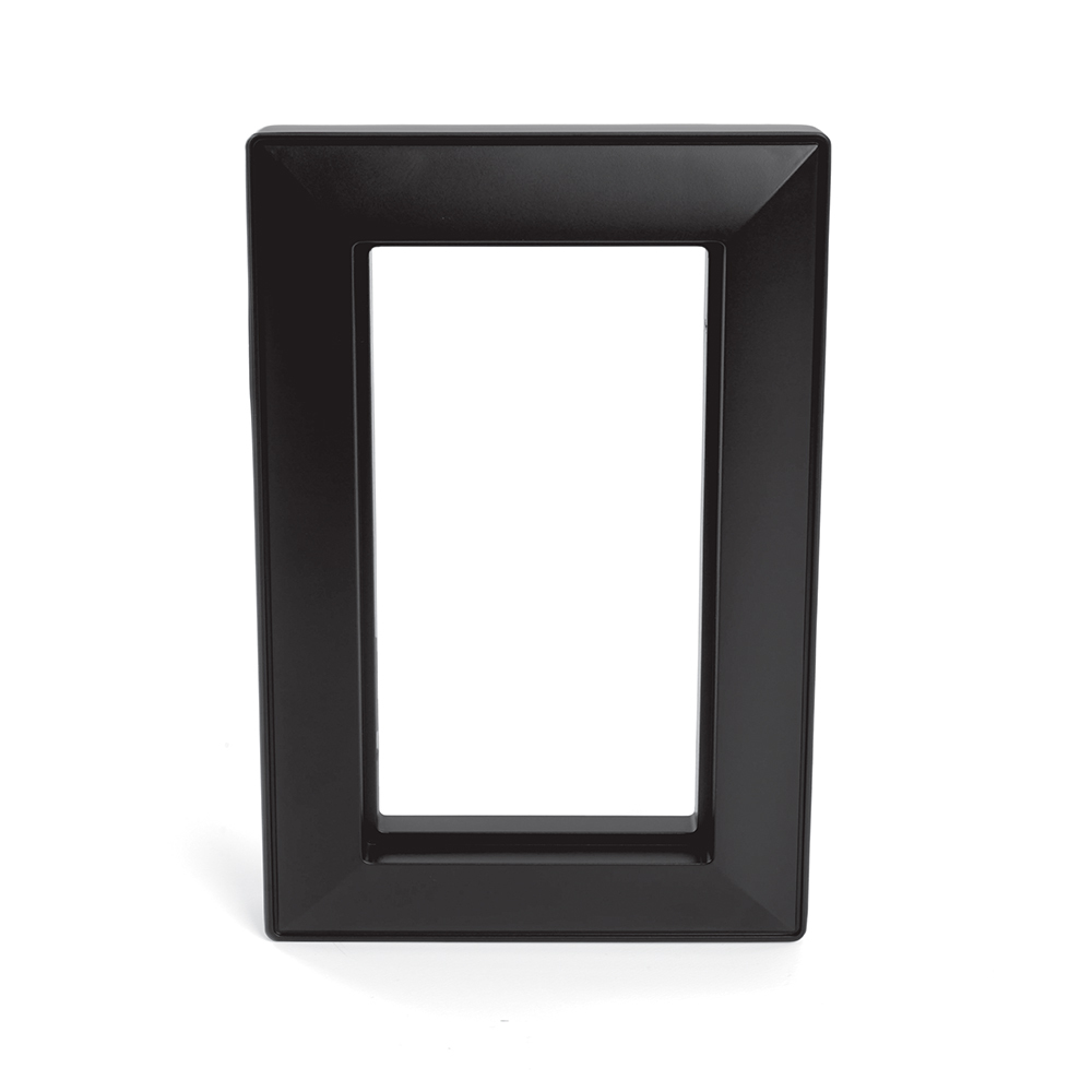 Рамка 2-местная (без перемычки), пластик, STEKKER, PFR00-7012-05 , серия Катрин, черный 50046