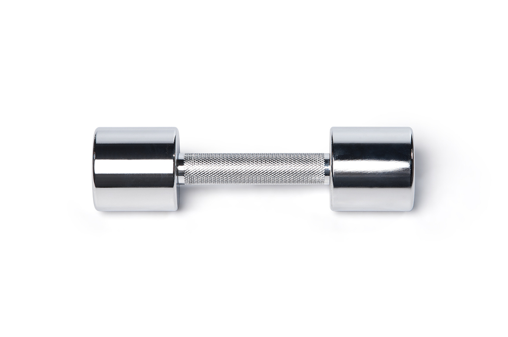 Гантель хромированная, 4 кг