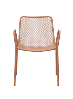 "Зевс" стул стальной, цвет темно-коралловый