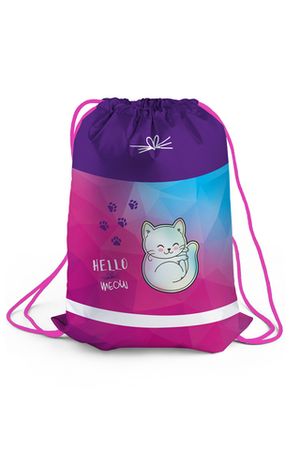 Мешок для обуви 1 отделение "Hello meow", 460*360мм