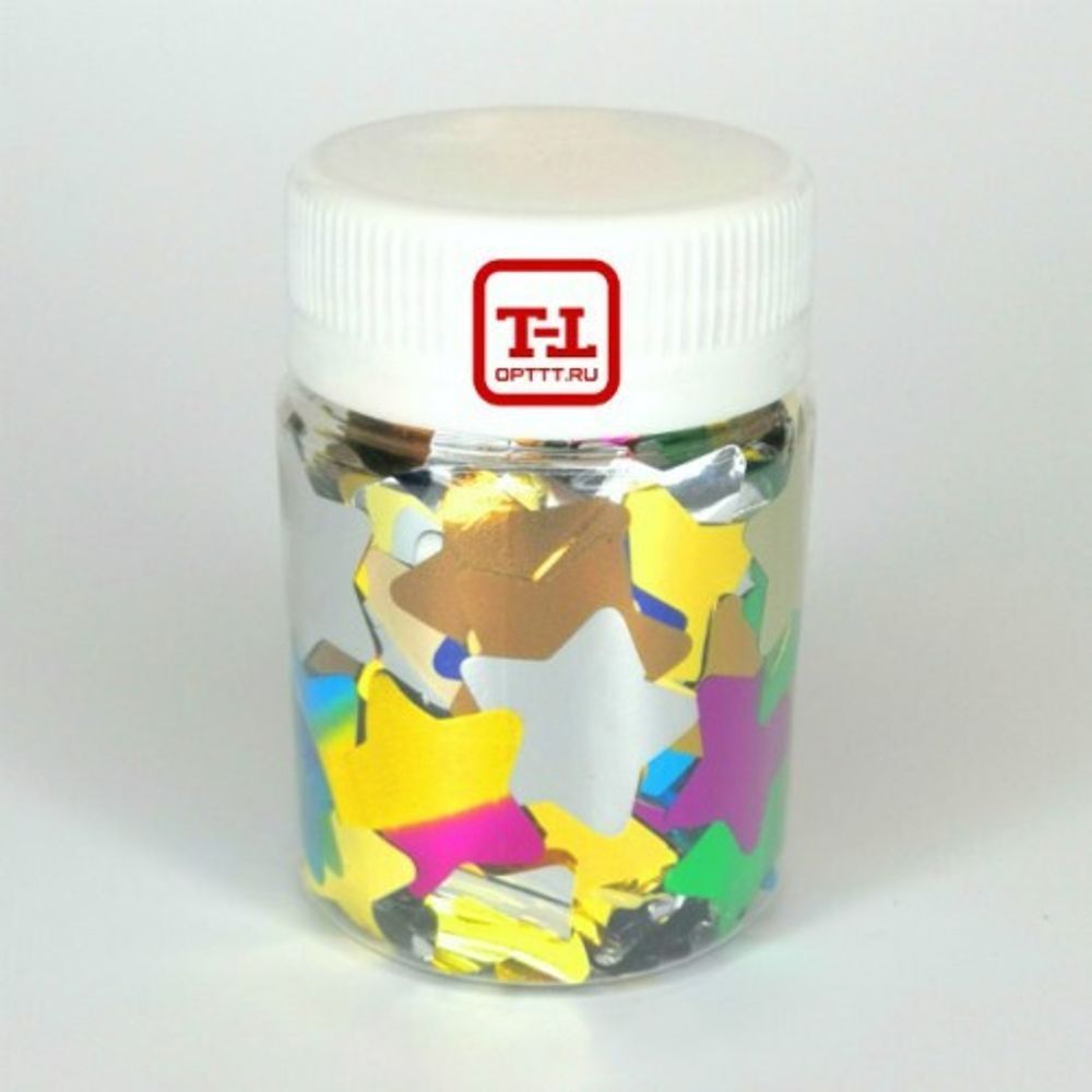 БЛЕСК 108 КОНФЕТТИ ЗВЁЗДЫ - МИКС 1,5 сантиметра