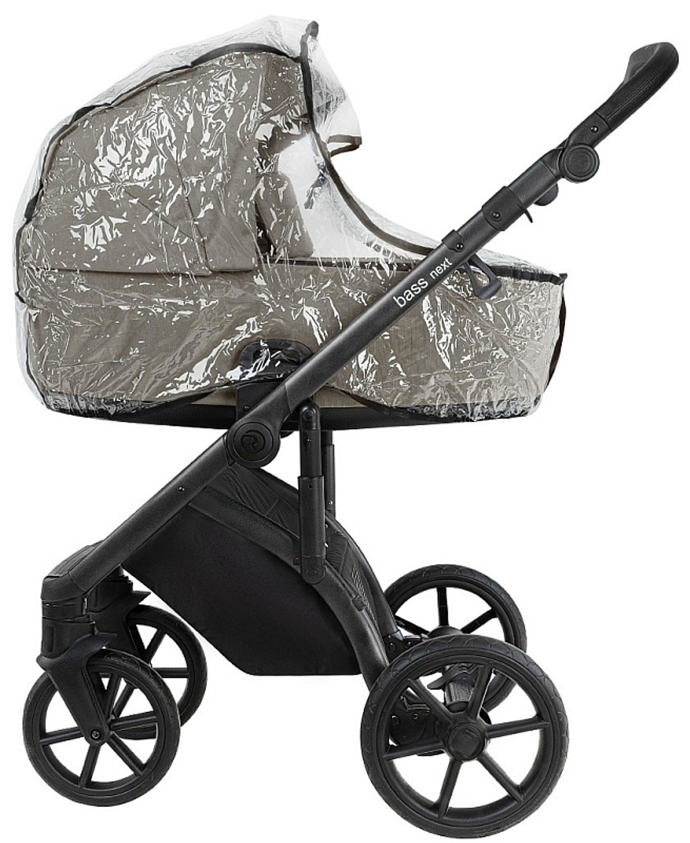 Детская коляска Roan Bass Next 2.0 3 в 1 с автокреслом Tutis Elo Lux EduSky Black BSN/41/2 Hazel/Black/руч.Black