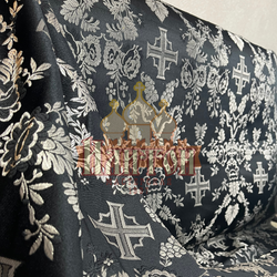Парча "Февронья" чёрная