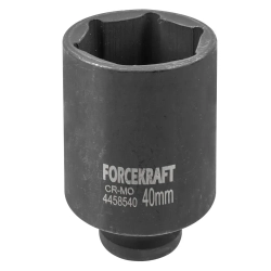 Головка ударная глубокая 1/2'', 40мм (6гр.) FORCEKRAFT FK-4458540