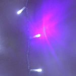 Гирлянда для улицы ЗАНАВЕС «Мерцание» ш2.0* в6.0 м 960 ламп LED, прозрач.пров,1 реж.,IP-54, Белый, синий мерцает (возможность соединения)